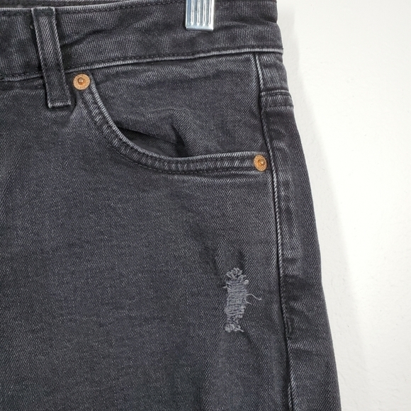 TOPSHOP MOTO HAYDEN DISTRESSED STRAIGHT LEG JEANS - Picture 3 of 7